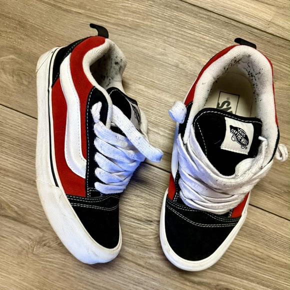 Vans Bold Red and Black Sneakers - Picture 1 of 8